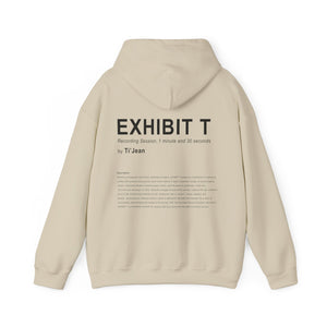 the Ti'Jean shop "EXHIBIT T: ART PLACARD" hoodie