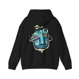 the Ti'Jean shop "EXHIBIT T: FACE PAINT" hoodie