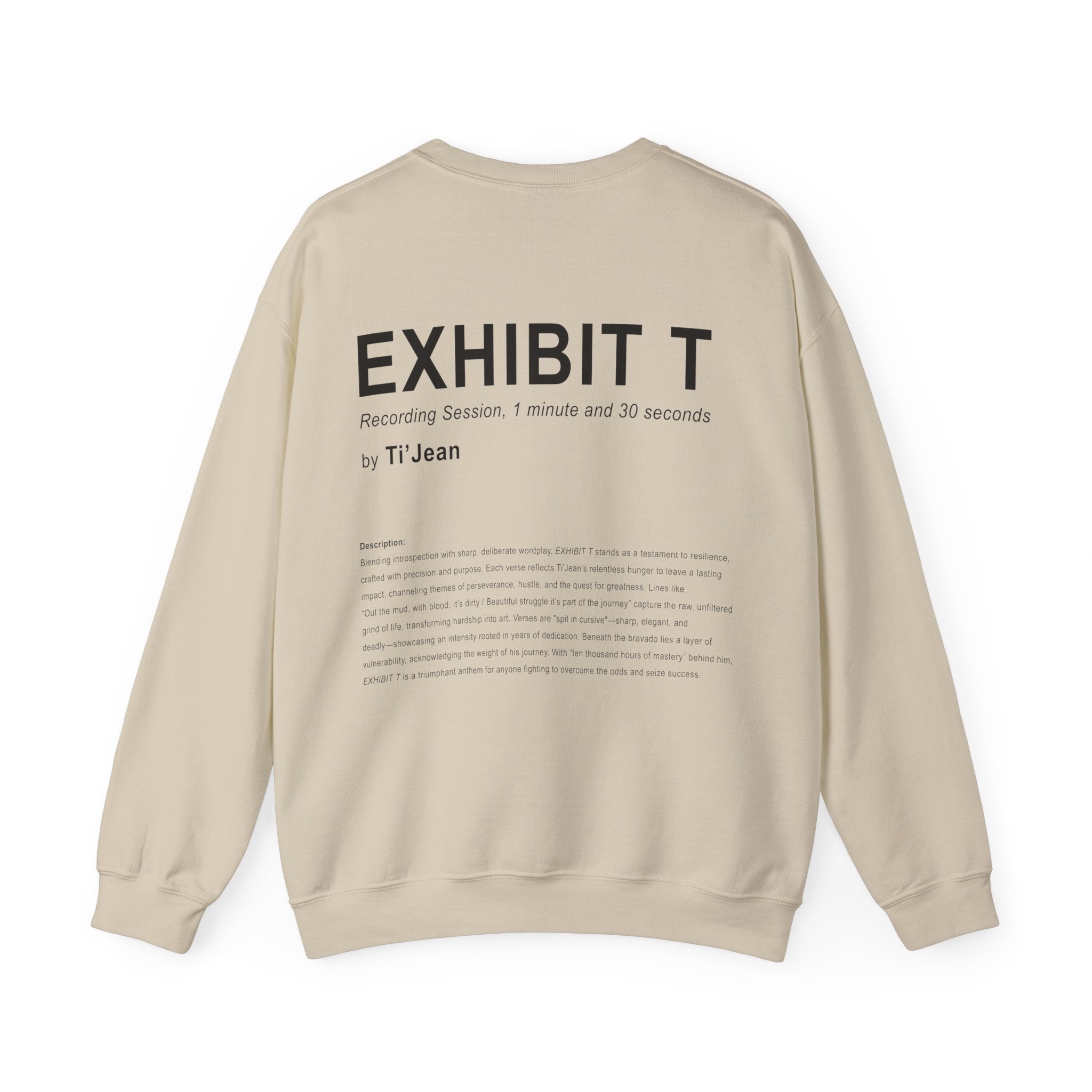 the Ti'Jean shop "EXHIBIT T: ART PLACARD" crewneck sweater