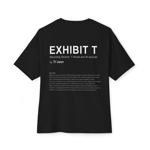 the Ti'Jean shop "EXHIBIT T: ART PLACARD" tee