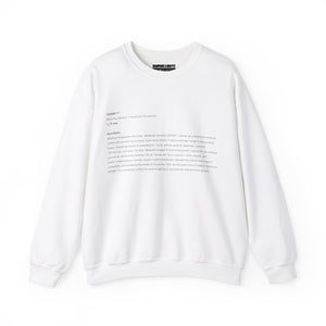 the Ti'Jean shop "EXHIBIT T: ART PLACARD" crewneck sweater