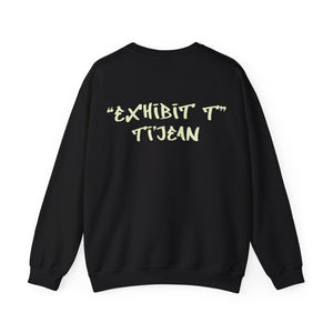 the Ti'Jean shop "EXHIBIT T: FACE PAINT" crewneck sweater